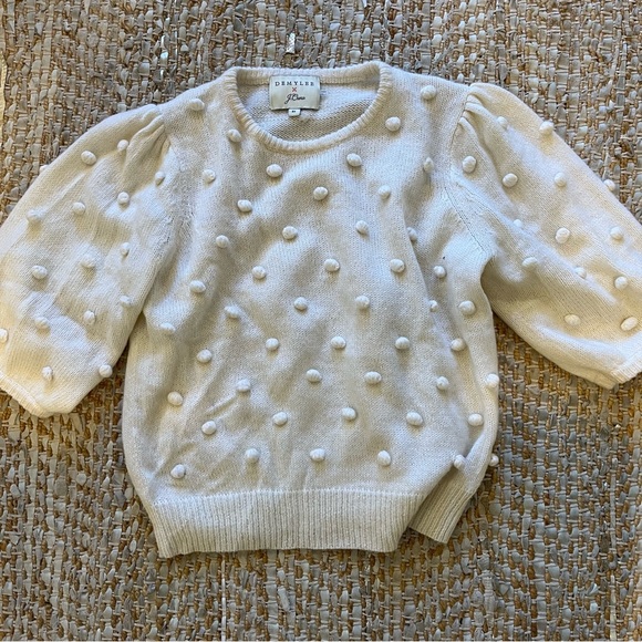Demylee for JCrew Pom Pom sweater - Picture 2 of 2
